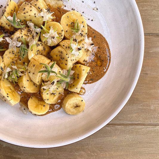 roasted Almond Butter & Chunky Bananas