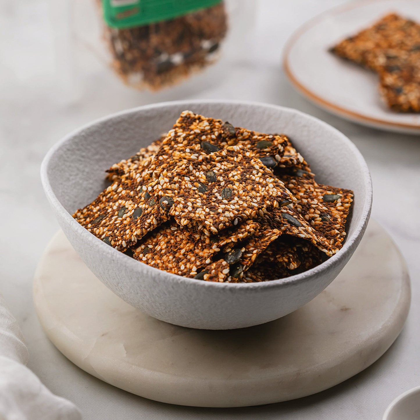 TOMATO with seeds and basil